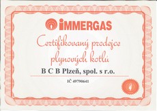 Certifikovaný prodejce Immergas